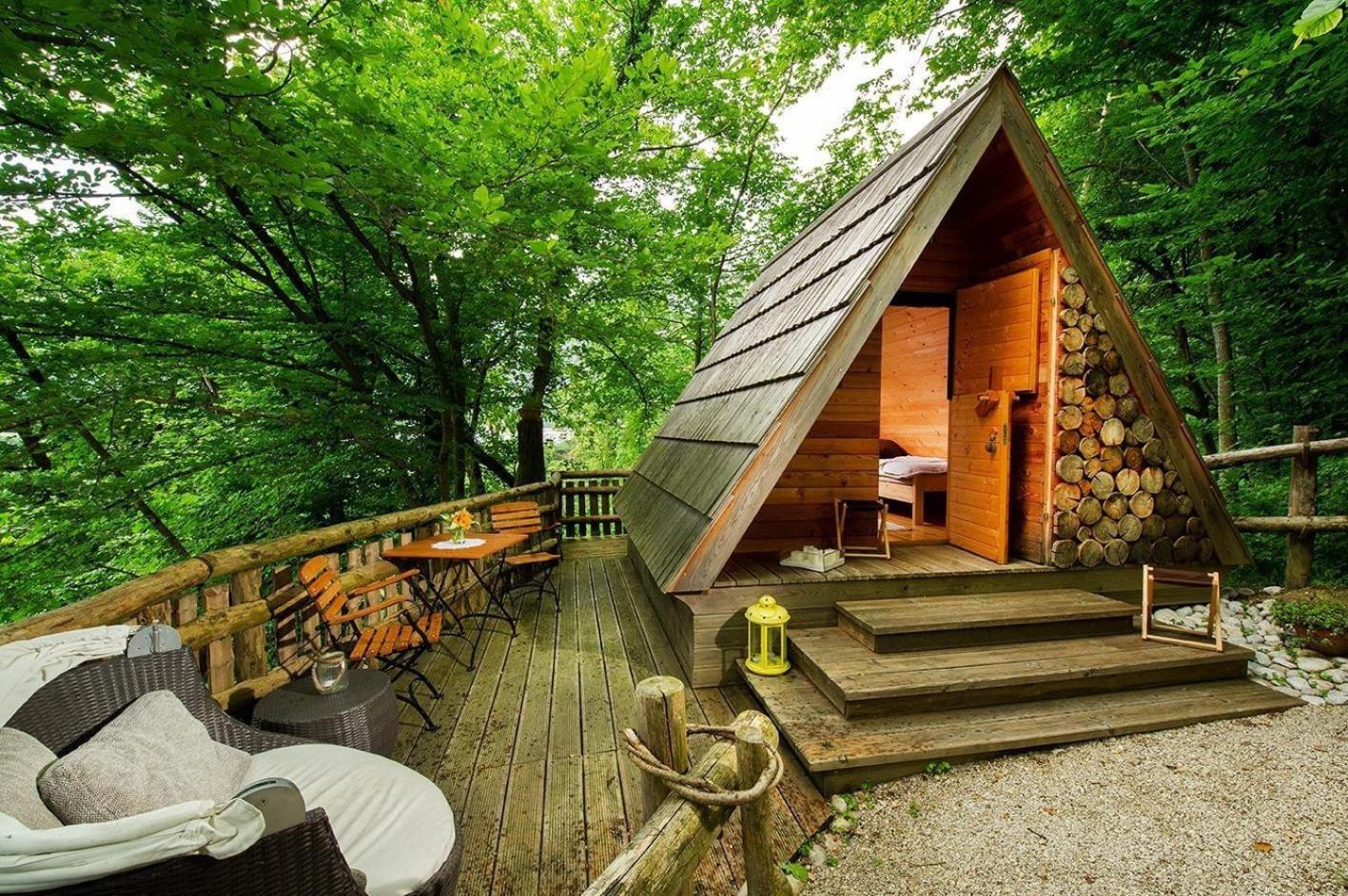 Glamping Savinja Hotel Ljubno ภายนอก รูปภาพ