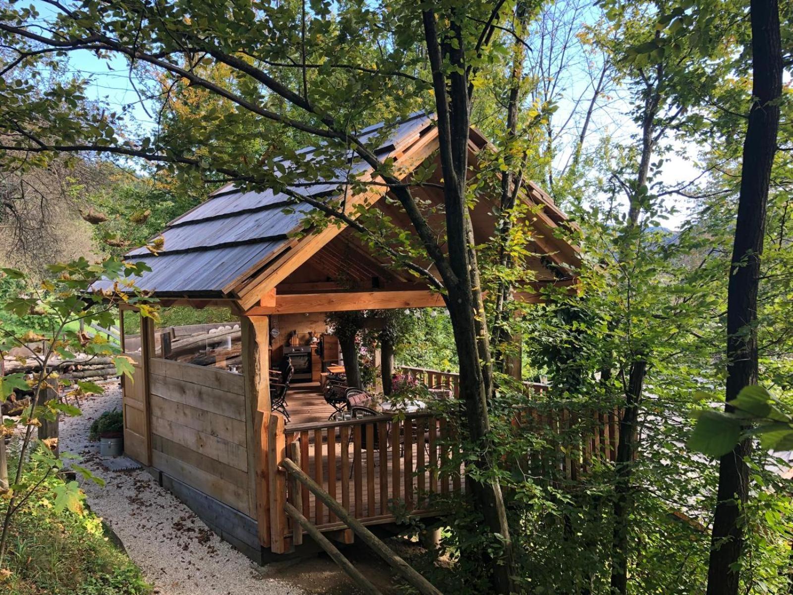 Glamping Savinja Hotel Ljubno ภายนอก รูปภาพ